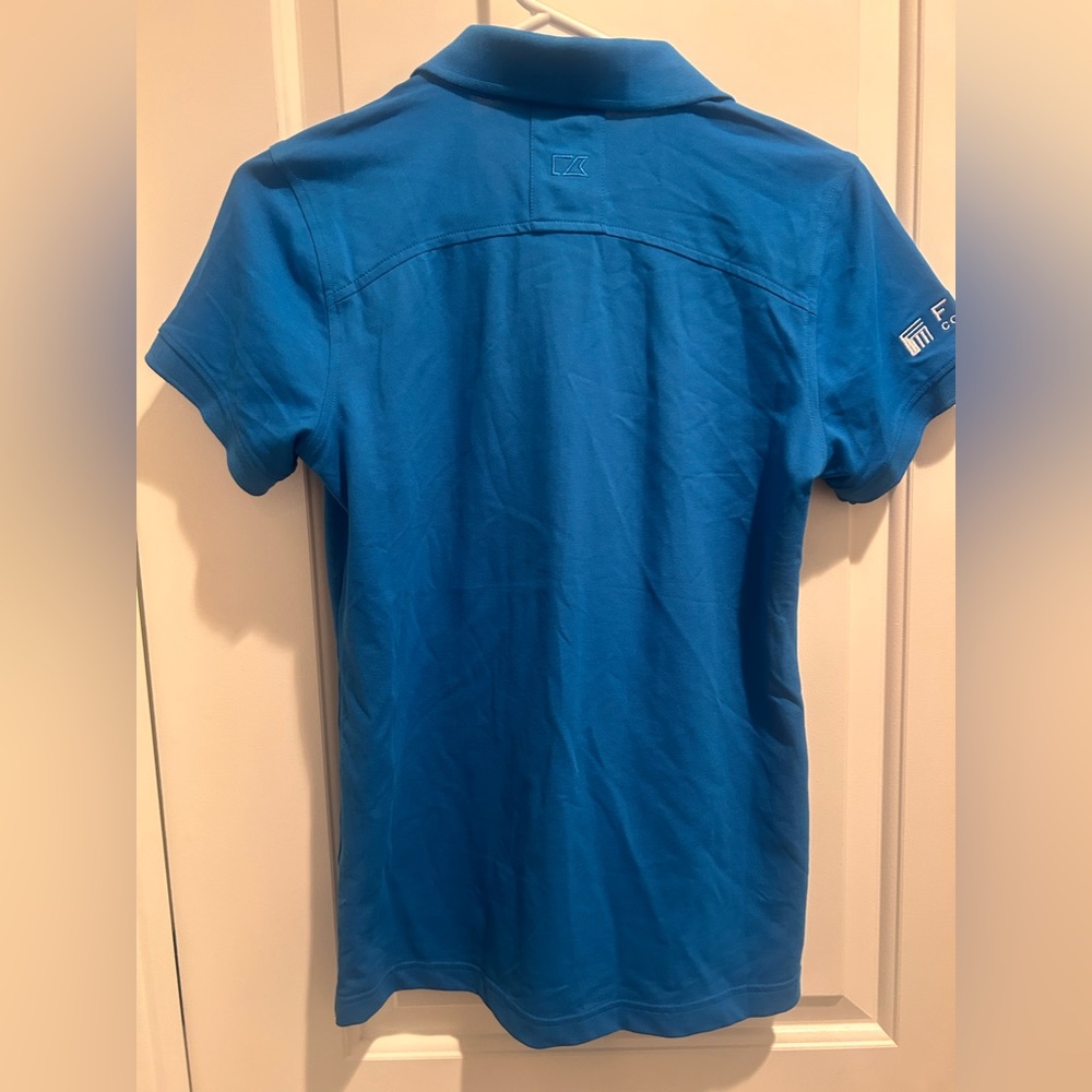 Cutter & Buck Women’s Polo Shirt DryTec Cotton in Bright Blue NWT - Picture 3 of 6